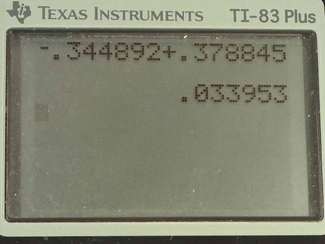 Calculator screenshot