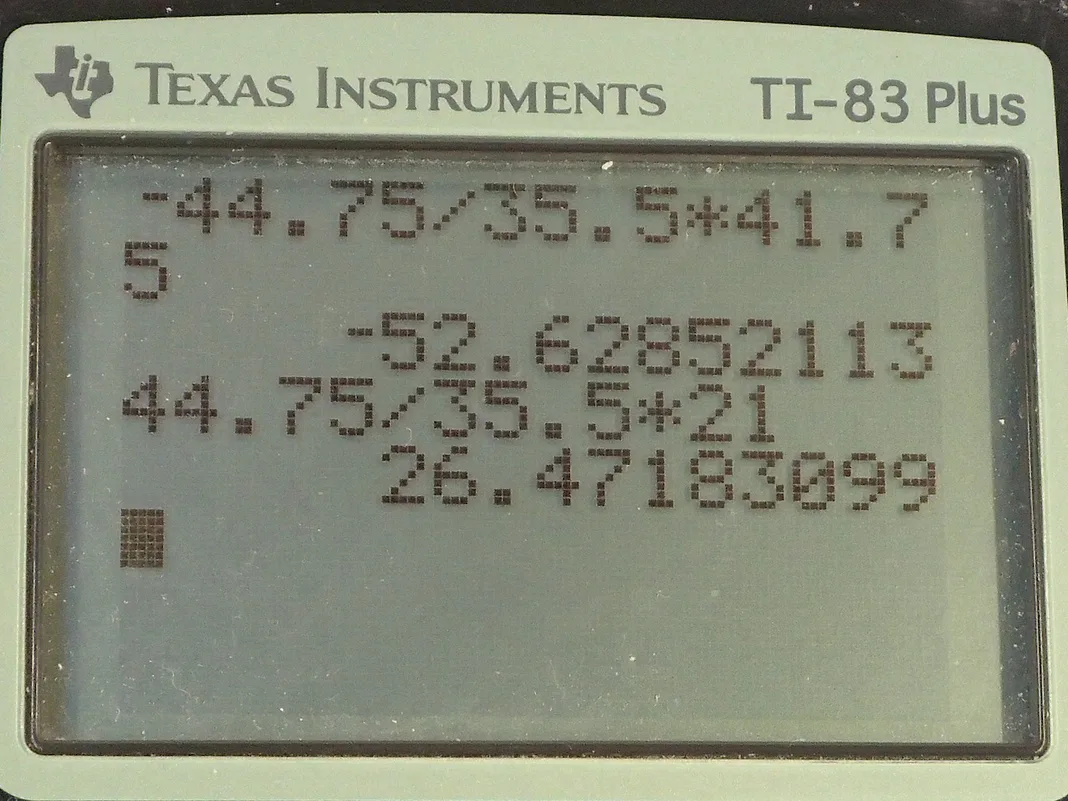 Calculator screenshot