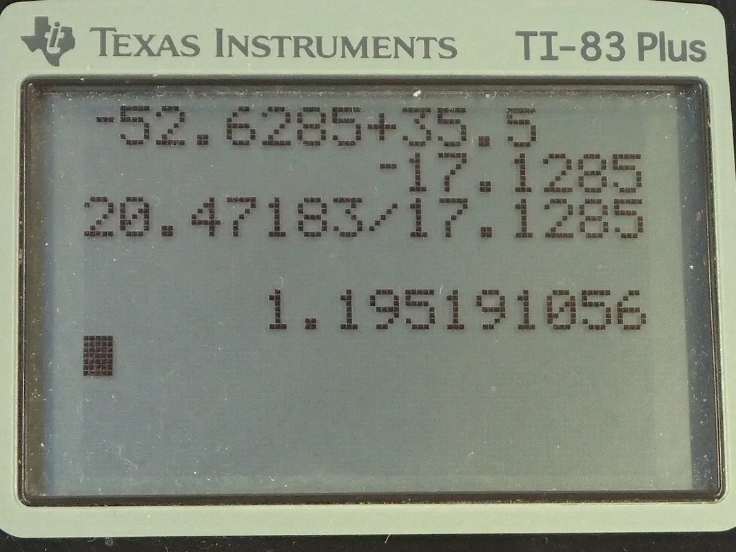 Calculator screenshot