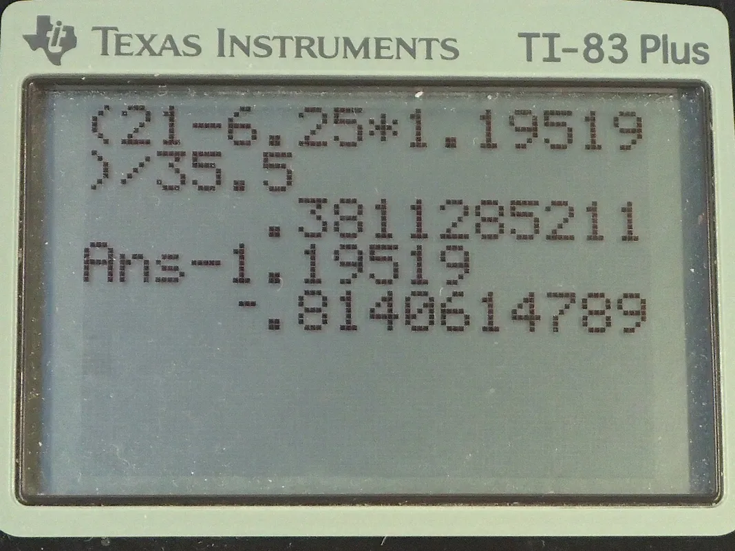 Calculator screenshot