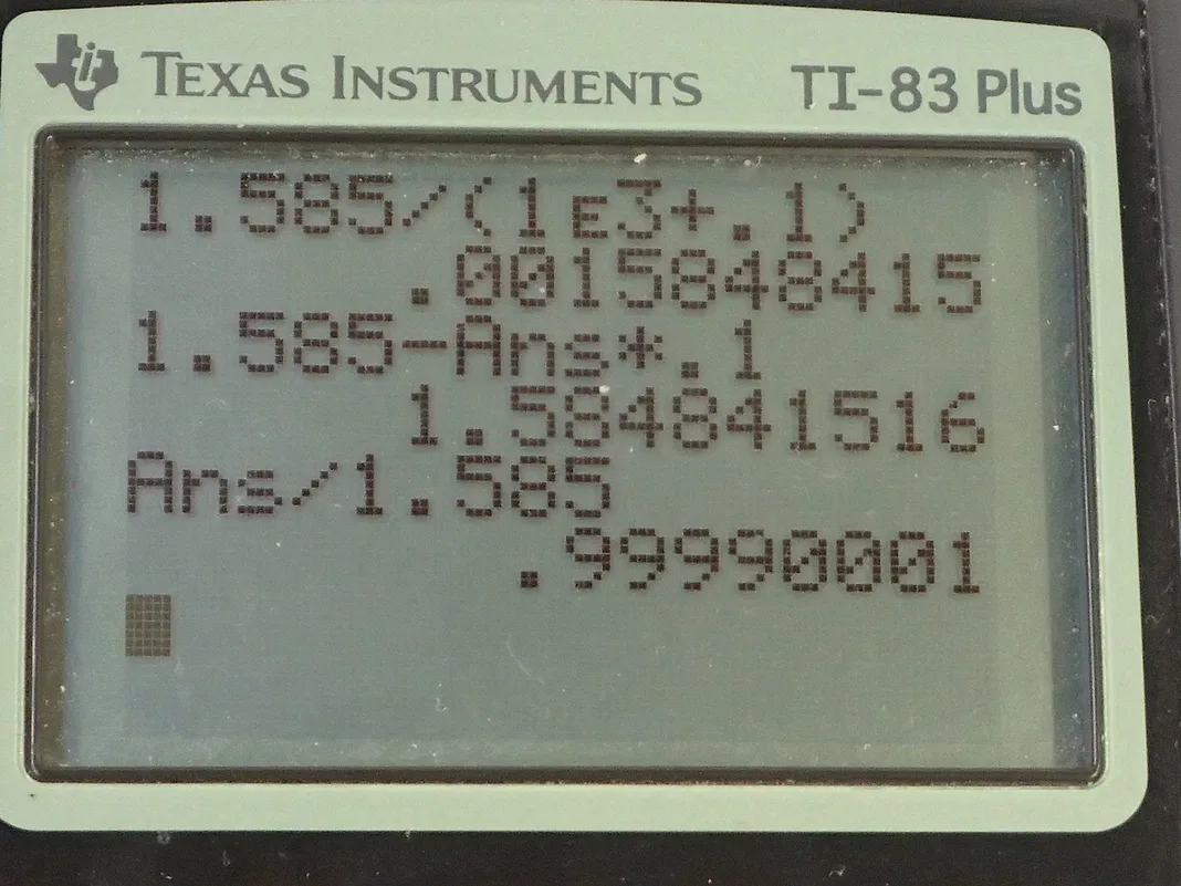 Calculator screenshot