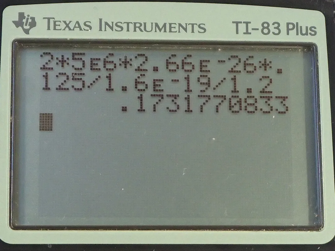 Calculator screenshot