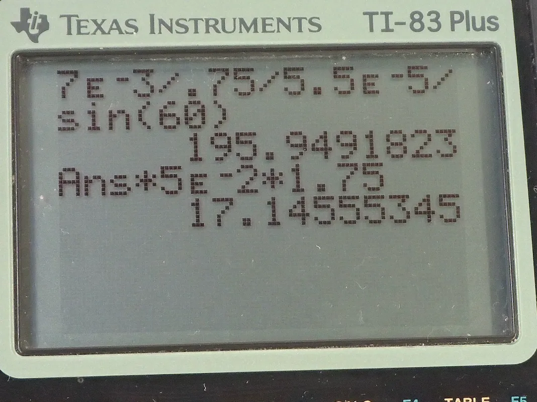 Calculator screenshot
