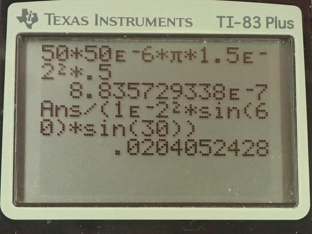 Calculator screenshot