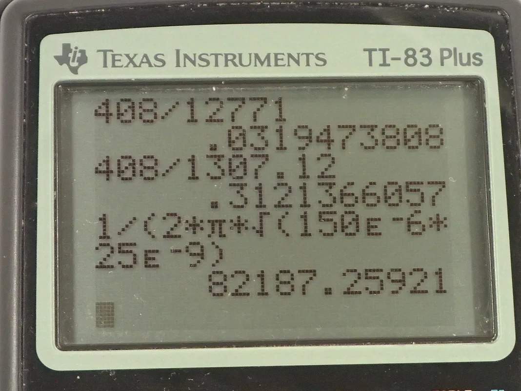 Calculator screenshot