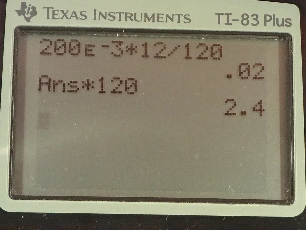 Calculator screenshot