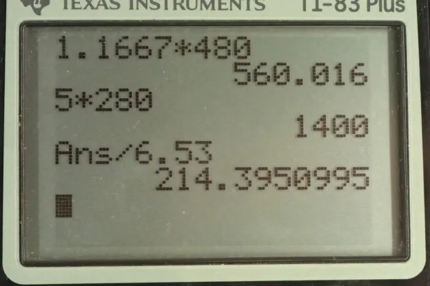 Calculator screenshot