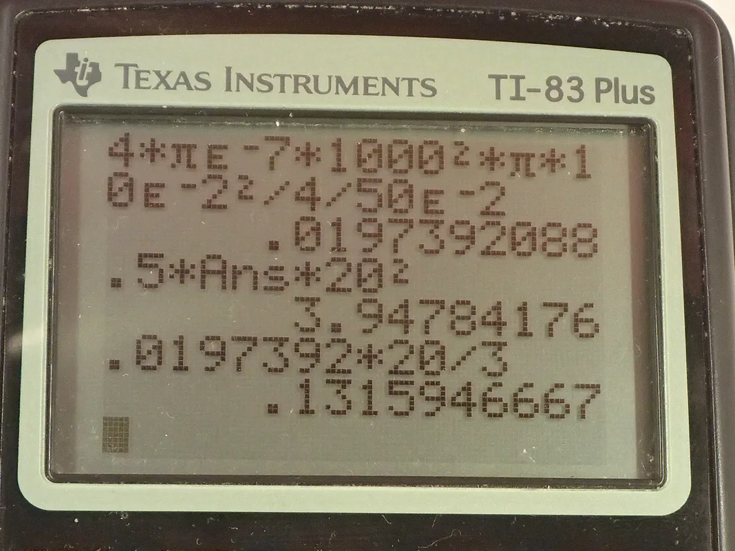 Calculator screenshot
