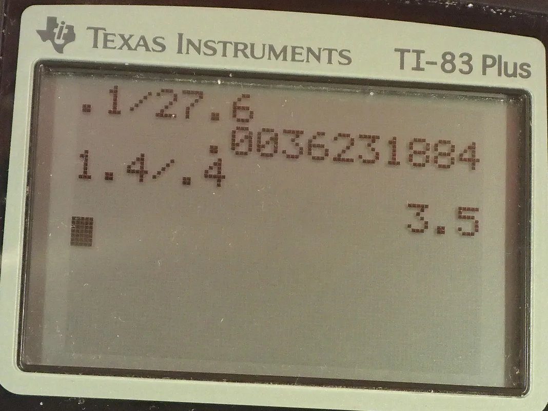 Calculator screenshot