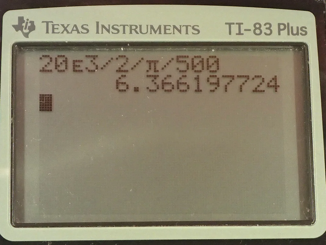 Calculator screenshot