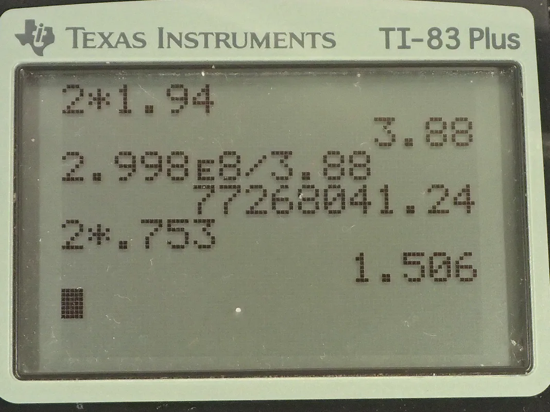 Calculator screenshot