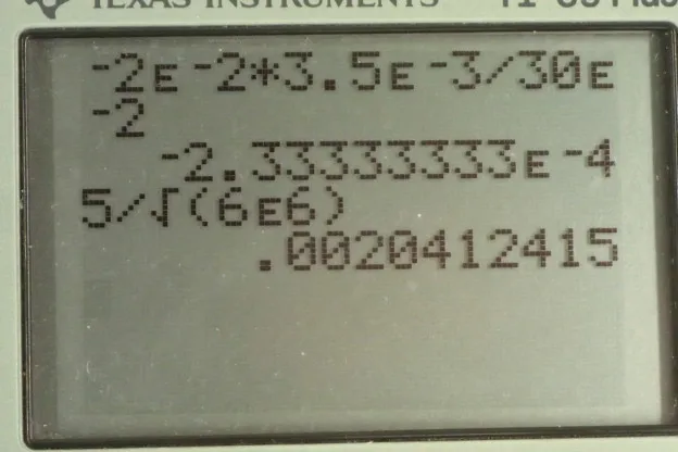 Calculator screenshot