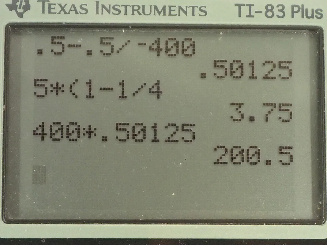Calculator screenshot