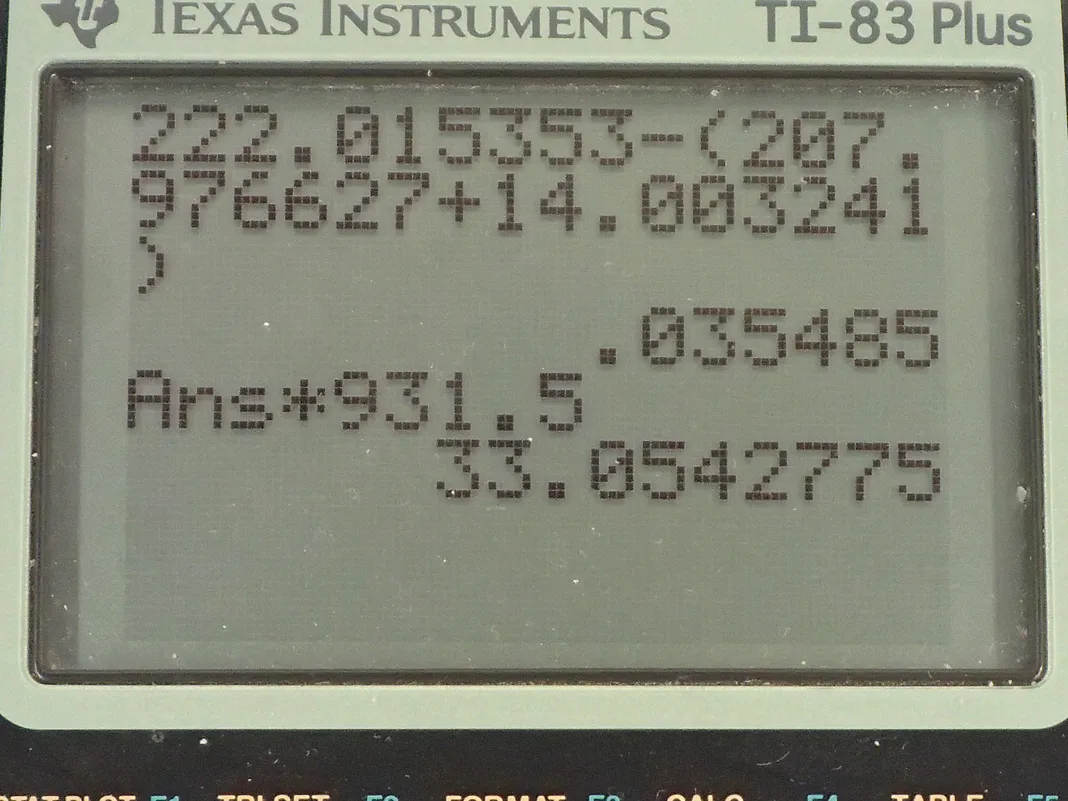 Calculator screenshot