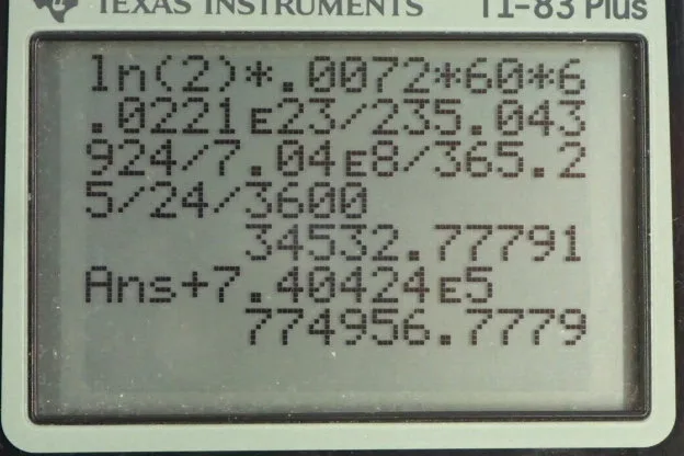Calculator screenshot