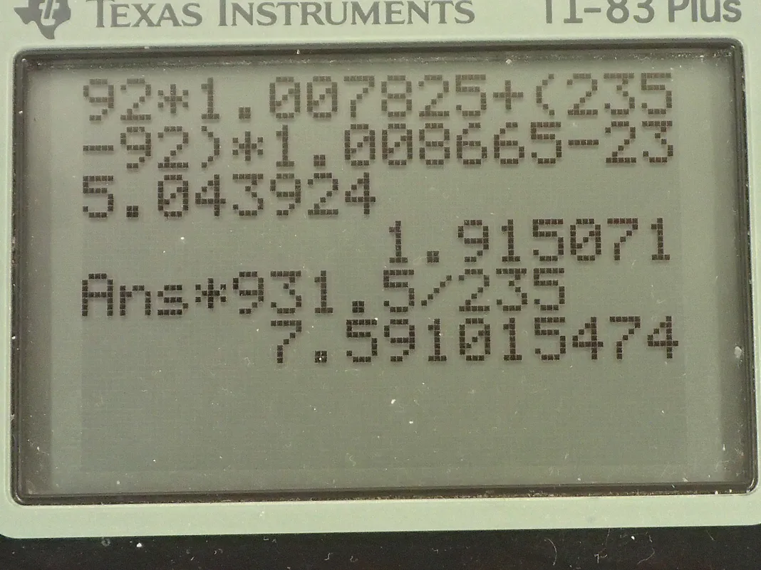 Calculator screenshot