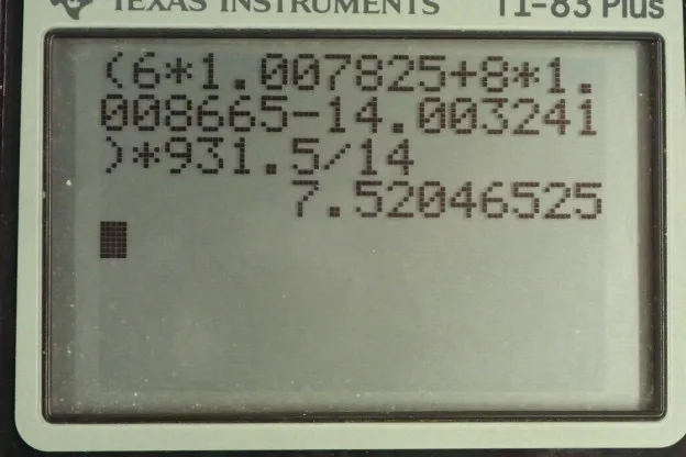 Calculator screenshot