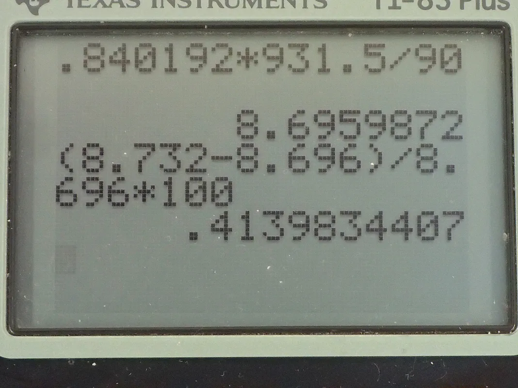 Calculator screenshot