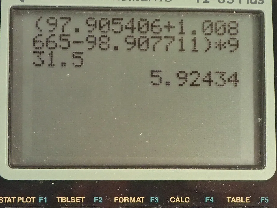 Calculator screenshot