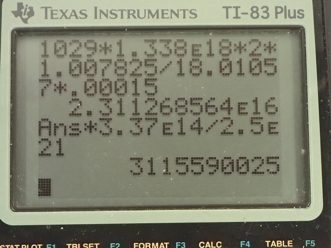 Calculator screenshot