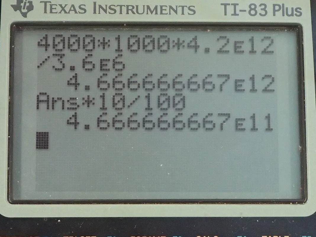Calculator screenshot