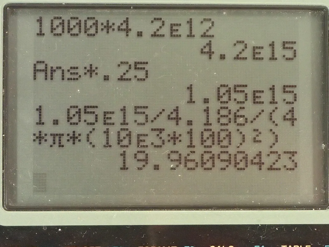 Calculator screenshot