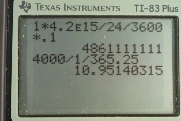Calculator screenshot