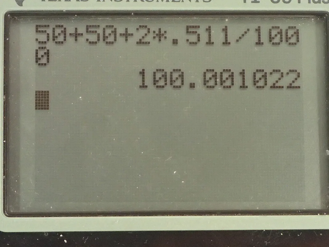 Calculator screenshot