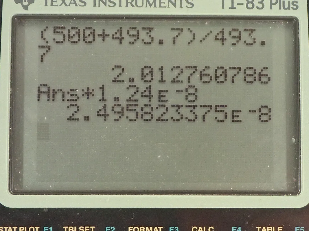 Calculator screenshot